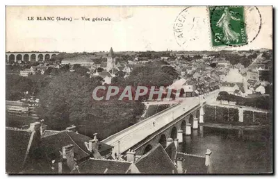 Le Blanc (Indre) — Vista geral — C. P. A. Argencourt