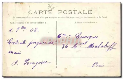 Le Blanc (Indre) — Vista geral — C. P. A. Argencourt — Verso