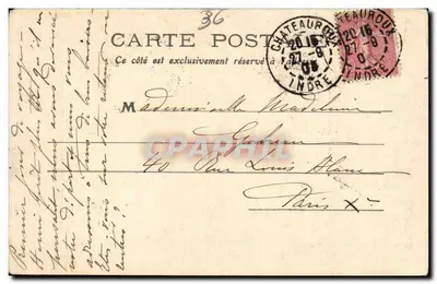 Châteauroux — Igreja de São Martim — M.T. I.L. — Verso