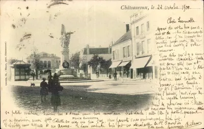 Praça Gambetta — Châteauroux — Lacoste, Ill., fot. (Châteauroux)