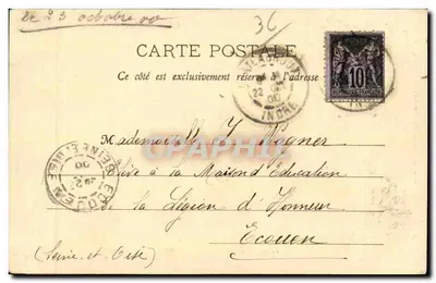 Praça Gambetta — Châteauroux — Lacoste, Ill., fot. (Châteauroux) — Verso