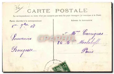 Fontgombault (Indre) — A Antiga Abadia — Escola Profissional de Colonização — Verso