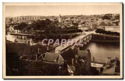 Le Blanc - Vista Geral - Bilhete postal antigo
