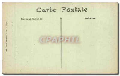 Interior da igreja de Maurupt (Marne) — após bombardeio pelos alemães — Visé Paris N° 525 — Verso