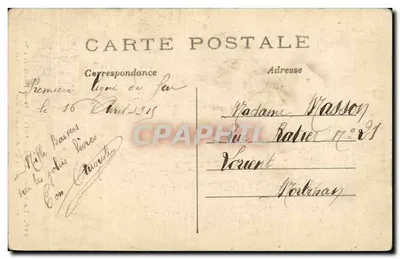 Ruínas de Reims bombardeado — A Grande Guerra 1914 — Phot-Express — Verso
