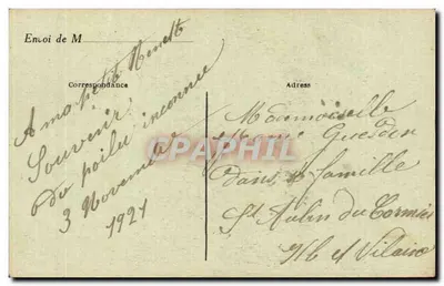 Soldado Anônimo — Arco do Triunfo — J. H. Déposé — Verso