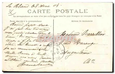 Fontgombault (Indre) — A Antiga Abadia — Escola Profissional de Colonização — Verso