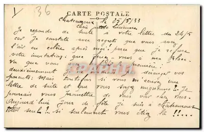 Châteauroux - Jardim Público - Vista do Lago — Coll. G. G. e Filhos, Châteauroux — Verso