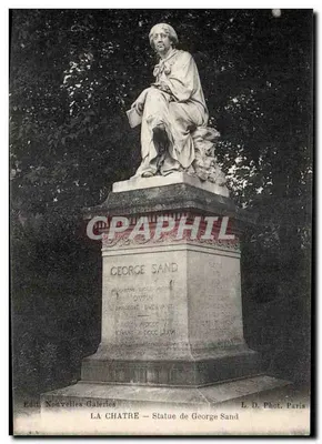 Statue of George Sand — Paris — Published by Nouvelles Galeries, no. 36