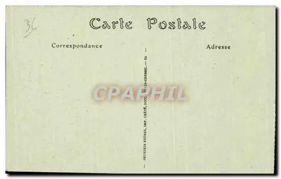 La Chatre (Indre) — Estátua de George Sand no Jardim Público — G. G. Editor, Châteauroux — Verso