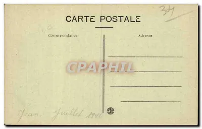 Palavas — Ogólny widok (lewa strona rzeki) — wyd. J. Joné, Bazar Populaire, Montpellier — Rewers