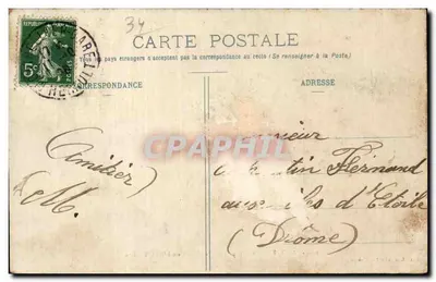 Montpellier - Béplanade - Place Comédie - Theatre — Publisher L.J. Albaïlle, Montpellier, no. 113 — Back