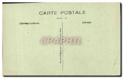 Saint-Hilaire-le-Grand — La fachada de la iglesia después de la guerra 1914-18 — Photothèque 10 Baudinot, Paris — Reverso