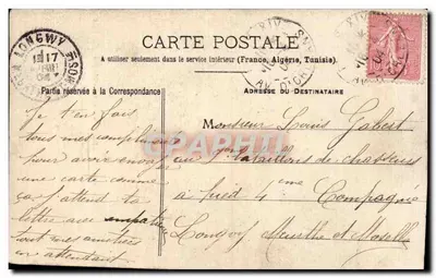 O Soldado Lafrenchi no Major — cena militar humorística — P. Holmunder & Cie, Imp. Fotográfica Nancy — Verso