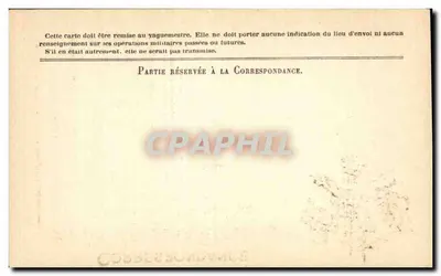 Correspondência das Forças da República — Carta em franqueamento — Modelo A' — Editor não visível — Verso