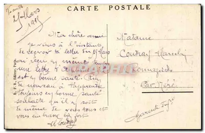 Termonde — Campana da torre entre as ruínas — E. B. Editor, Paris — Verso
