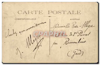 Campo de Carpiagne - A sopa — G. Bénet, Marselha — Verso