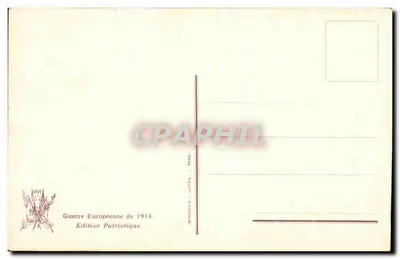 De Wachtpost — nachtscène — I. M. L. en l'Illustration, n° 1777 — Achterkant