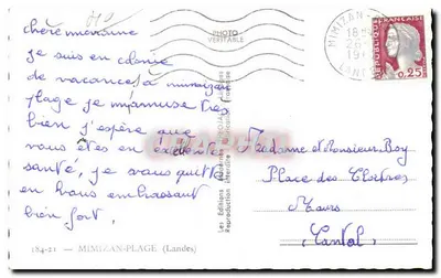 Mimizan-Plage (Landes) — Lembrete — Les Éditions Réoïales — Verso
