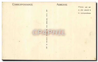 क्लोड डे फ्रांस — छापा चित्र — आई.पी. लेवी & न्यूचैतेल, पेरिस — पीछे