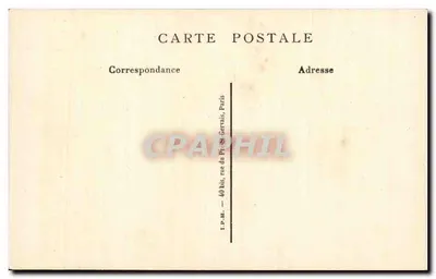Mevrouw Dupin, vrouw van de generale rentmeester — door Lefebvre — uitgever I.P.M. Paris — Achterkant