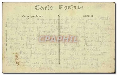 Roye (Somme) — Interior da igreja em ruínas (março de 1917) — Visé Paris N° 886 — Verso