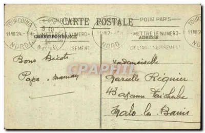 LILLE - La Rue Faidberbe - distruzioni - L. E., editore, Hautmont — Verso
