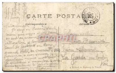 Trois espions allemands fusillés à Soissons — La Grande Guerre 1914-15 — éditeur A. R. n°68 — Verso