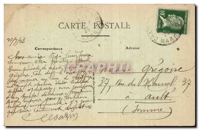 Châtillon-sur-Marne — Ruínas após a Batalha da Marne — Ed. V. Blesso — Verso