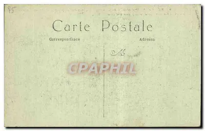 Fest der Sieger — 14. Juli 1919 — Überblick über den Kreisverkehr mit Kanonenpyramide — E.C.I — Rückseite