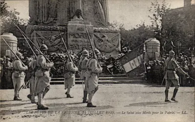 Cerimônia militar — Festas da Vitória, 14 de julho de 1910 — LL.