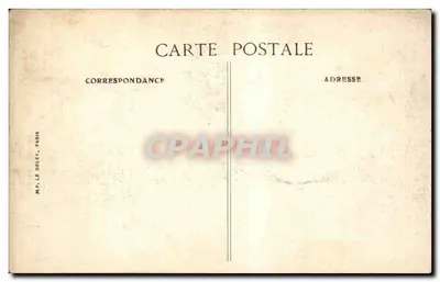 Festiwal Zwycięstwa w Paryżu — Marsz — Brytyjskie oddziały — 14 lipca 1919 — Wydawca M.F. Le Doley, Paryż — Rewers