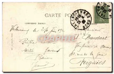 Las Fiestas de la Victoria en París — 14 de julio de 1919 — El Desfile — El Saludo a los Muertos — BPD — Reverso
