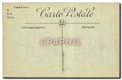 Flagi przy Panthéonie — 14 listopada 1920 — LL. — Rewers