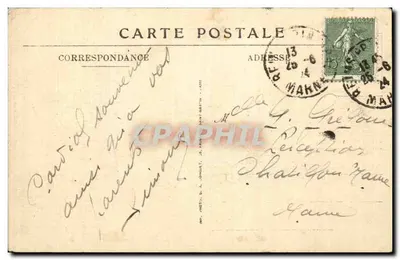 Reims — La Pompelle — Túmulos dos Defensores do Forte — Jules McCal, editor. Reims — Verso