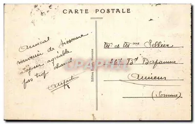 Camp de Sissonne — 75 mm Kanone in Tarnung — Édition Louet, Sissonne, n°36 — Rückseite