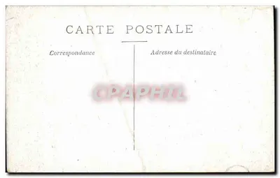 Tarjeta postal antigua Militaria En Campaña Maniobra de la pieza de 75 — Reverso