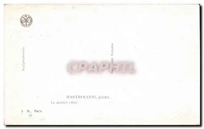 O último esforço — Mastroianni, pinxit. — Edição francesa, n° 58 — Verso