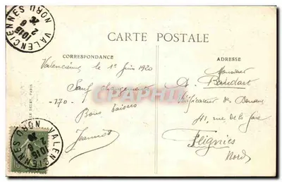 Festynie Zwycięstwa w Paryżu — Marsz — Siły Belgii — 14 Lipca 1919 — Wydawca ELD — Rewers