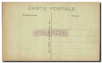 París — Las Fiestas de la Victoria — 14 de julio de 1919 — Monumento a los Caídos erigido bajo el Arco de Triunfo — Reverso