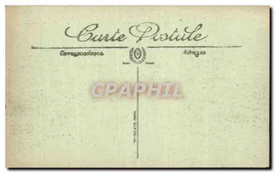 Festynie Zwycięstwa — 14 lipca 1919 — Salut Komitetu Miejskiego Wodzom Francji — Wydawca: Curie Postale — Rewers