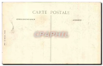 Parade van Generaal Gouraud in Parijs — 14 juli 1919 — Uitgever BID — Achterkant