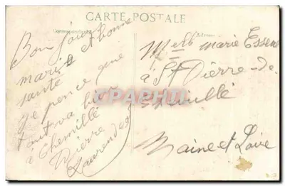 Französische Infanteristen, die einen verwundeten Kameraden in einem Graben bei Douai helfen — 1914, Serie Gave, Verlag BPD — Rückseite