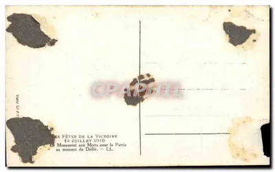 त्रियम्फ के आर्क — 14 जुलाई 1919 के विजय के त्योहार — संपादक LL — पीछे