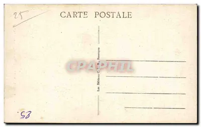 Montbenoît (Doubs) — As Stalles — Editor C. L. F. Besançon, n° 25 — Verso