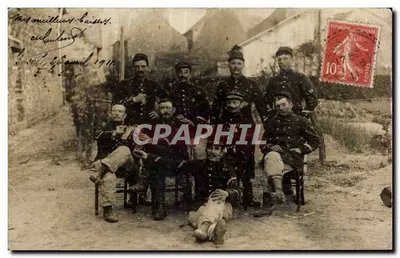 Groupe de soldats — France, 1911 — éditeur non visible