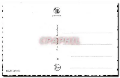 Widok miasta Esch-sur-Alzette — ruiny i krajobraz — E.A. Thill, fotograf, Esch-sur-Alzette, Luksemburg — Rewers