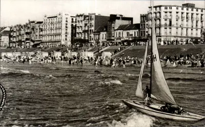 Knokke-Zoute — Praia e Dique — Fabricação Fototipia Knokke, N° 559