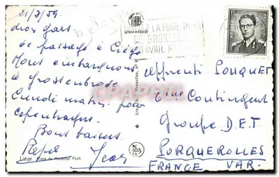 Praça do Marechal Foch — Bruxelas — editor Thil, n° 6 — Verso