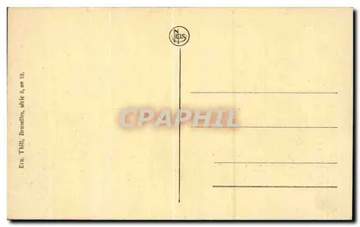 Liège - Place de la République Française — editor Thill, série 8, n° 18 — Verso